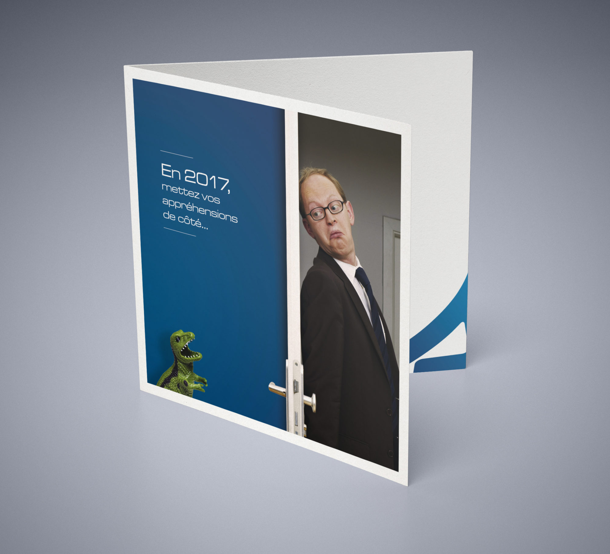 Mockup – Double Square Leaflet